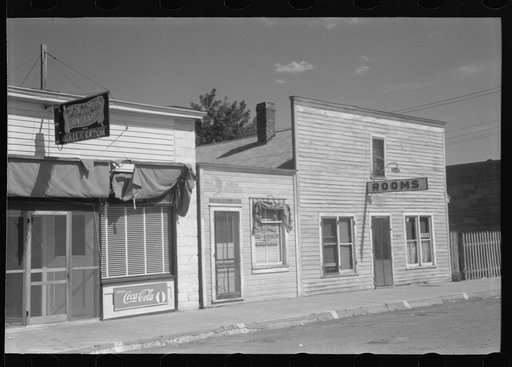 Street in Wolf Point, Montana