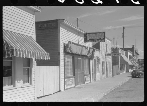 Street in Wolf Point, Montana