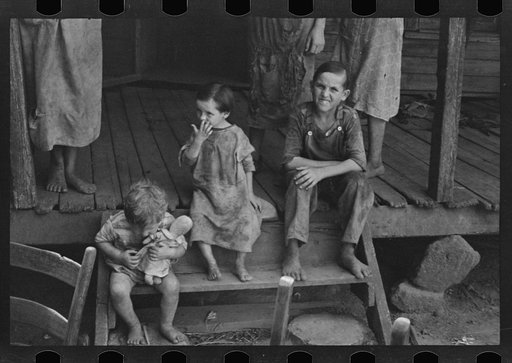 Untitled photo, possibly related to: Tengle children, Hale County, Alabama