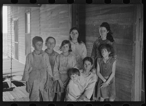Frank Tengle family, Hale County, Alabama. Sharecroppers
