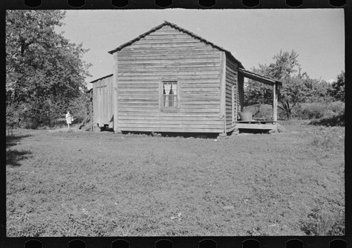Untitled photo, possibly related to: Bedroom window of Bud Fields' home, Hale County, Alabama