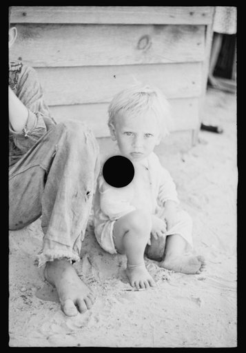 Untitled photo, possibly related to: Floyd Burroughs, Jr., and Othel Lee Burroughs, called Squeakie. Son of an Alabama cotton sharecropper