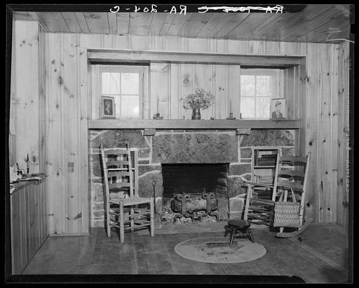 Interior of house at Cumberland Homesteads, Crossville, Tennessee