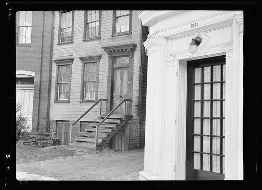 Doorway of house on Florida Avenue and 19th Street, N.W., Washington, D.C.