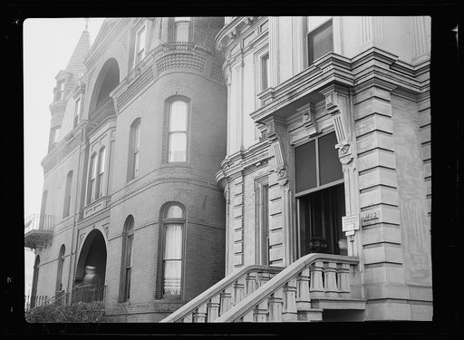 1402 Massachusetts Avenue. Once a fine old home, now a boardinghouse. "Blight" in Washington, D.C.