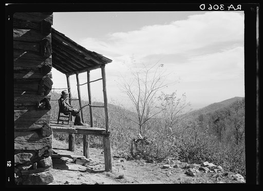 View of Corbin Hollow from Dicee Corbin's house. Shenandoah National Park, Virginia