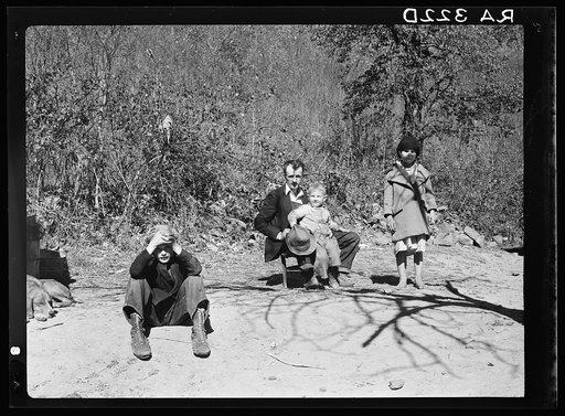 Eddie Nicholson and some of his children. Shenandoah National Park, Virginia