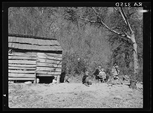 Eddie Nicholson and some of his children. Shenandoah National Park, Virginia