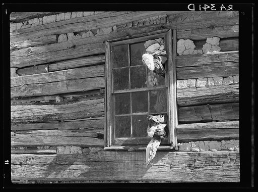 Detail of cabin construction. Virginia