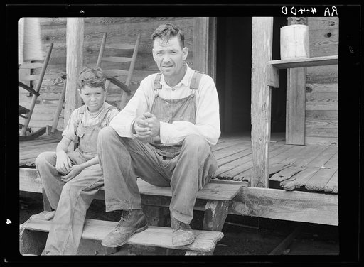 Farmer who will be resettled. Wolf Creek Farms, Georgia