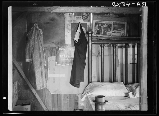 Interior of sharecropper's home. Louisiana
