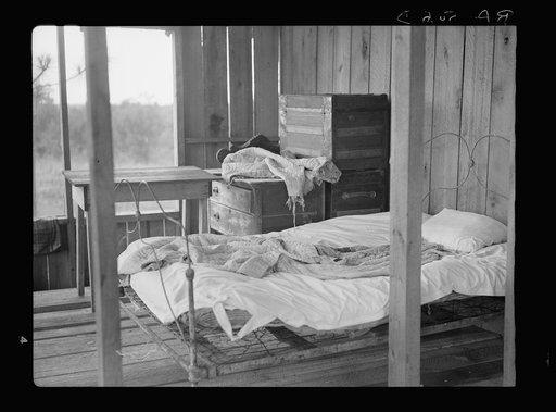 Interior. Sharecropper's cabin. Louisiana