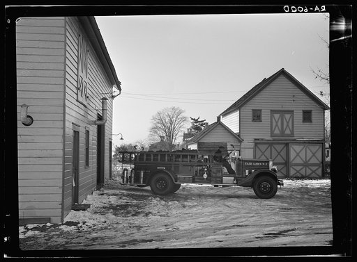 Community fire engine. Radburn, New Jersey