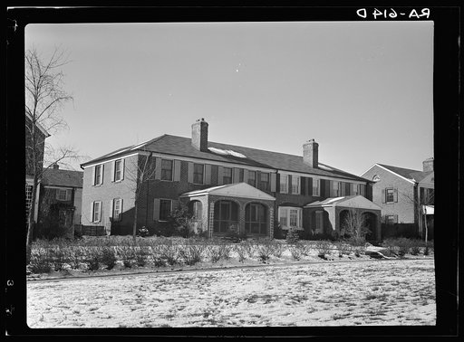 Model house of model housing community. Radburn, New Jersey
