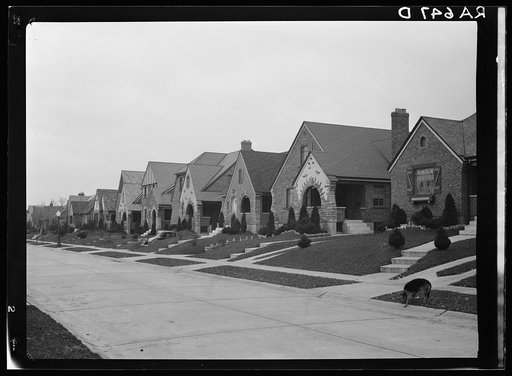 Houses on Laconia Street in a suburb of Cincinnati, Ohio