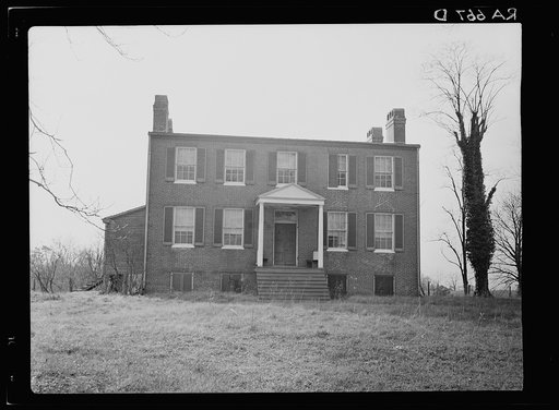Snowden farmhouse in Maryland purchased by the Resettlement Administration