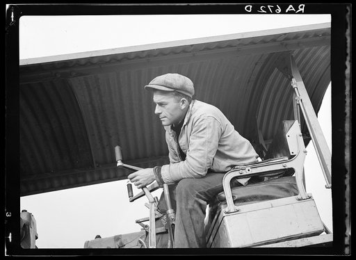 Grader operator at the Hightstown, New Jersey, project