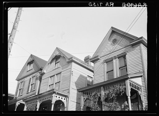 Top of three wood houses. Hamilton County, Ohio