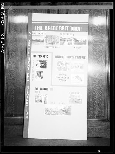Poster by Record Section, Suburban Resettlement