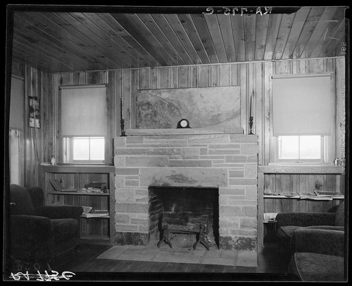 Interior of house at Crossville, Tennessee. Cumberland Homesteads