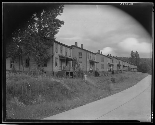 Company houses along highway. Hoffman Tannery. Gormania, West Virginia