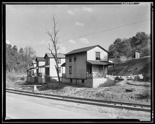 Scott's Run mining camps near Morgantown, West Virginia. Company houses