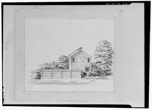 Drawing of model proposed for Greenbelt project, Maryland