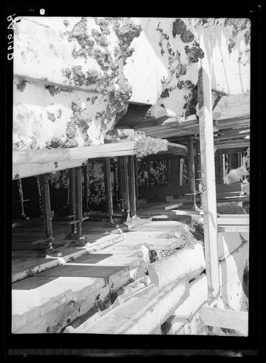 The sewer line being pushed through the section near the lake site near the Morris farm at the Berwyn project, Maryland