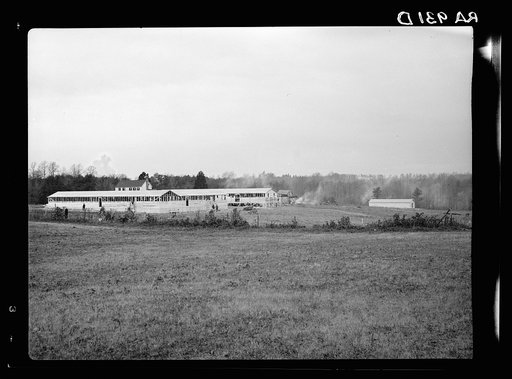Administration building of the Berwyn project under construction near the McGruder farm. Berwyn, Maryland