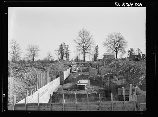 Cellar foundation at the Berwyn project, Maryland