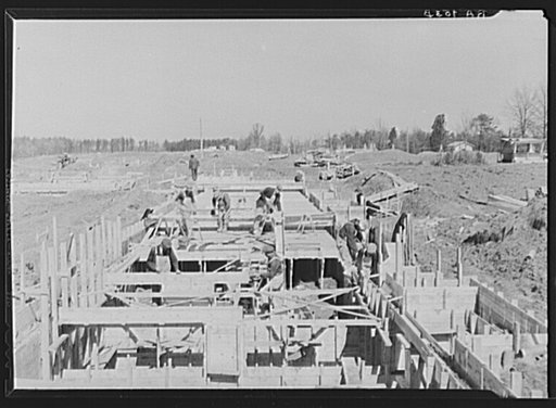 Construction on house unit E. Berwyn, Maryland
