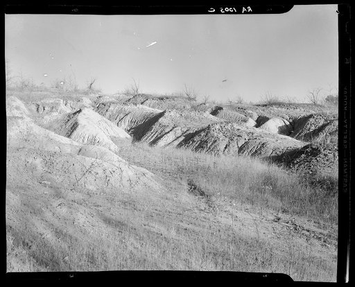 Soil erosion on a Brown County, Indiana, farm