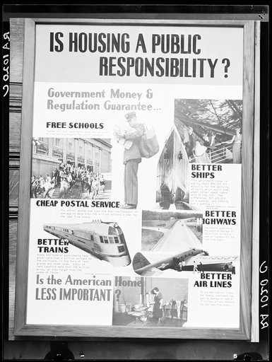 Poster by Record Section, Suburban Resettlement Administration