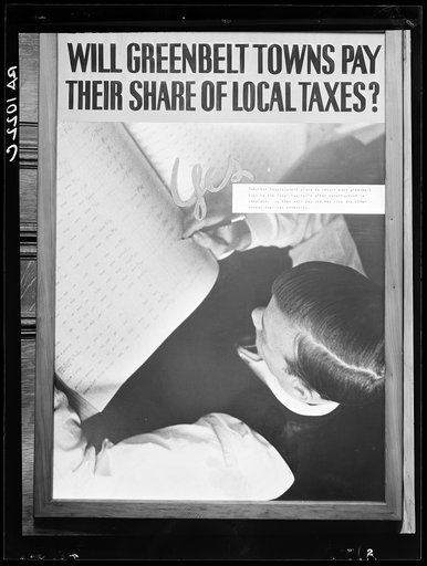 Poster by Record Section, Suburban Resettlement Administration