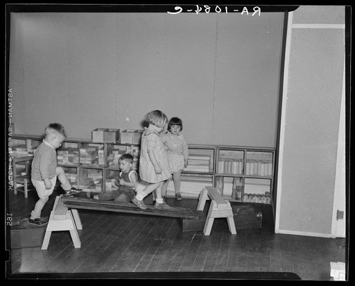 Children at play in nursery school. Reedsville, West Virginia