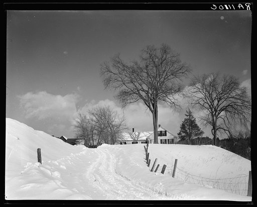 Snow scene. Windsor County, New Hampshire [i.e. Vermont