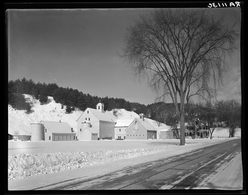 House and barns of large-scale dairy farm. Windsor County, New Hampshire [i.e. Vermont