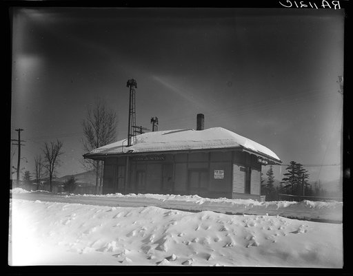 Railroad station. Coos County, New Hampshire