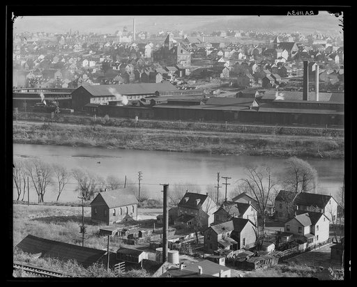 View of Easton, Pennsylvania, on the Lehigh River