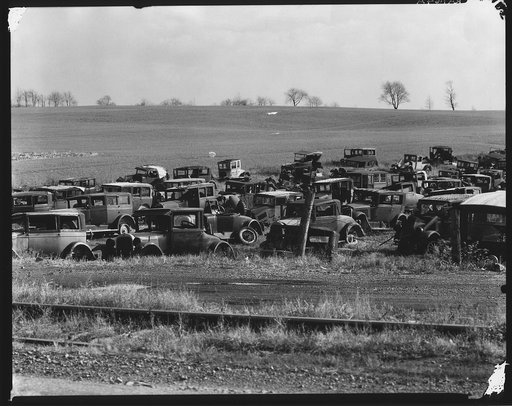 Auto dump near Easton, Pennsylvania