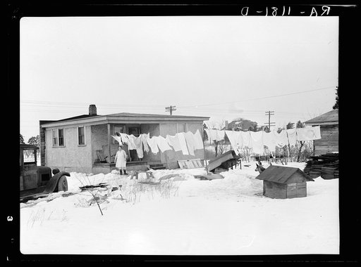 Typical jerry-built house off Amwell Road near Franklin Township, New Brunswick, New Jersey
