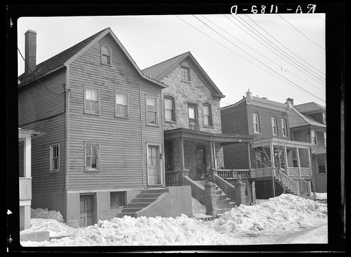 Houses closely constructed in Bound Brook, New Jersey
