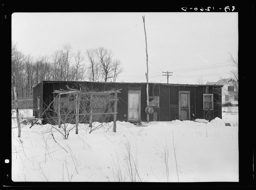 Tarpaper house off Amwell Road, Franklin Township, near Bound Brook, New Jersey