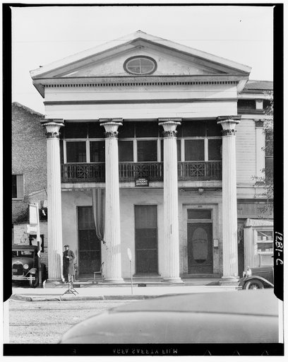 New Orleans Greek revival architecture. Louisiana