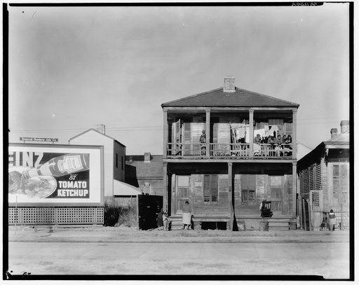 Negro house in New Orleans. Louisiana