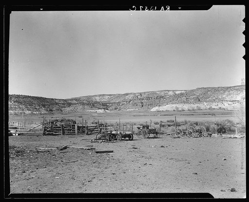 Desert mountains surround Escalante, Utah