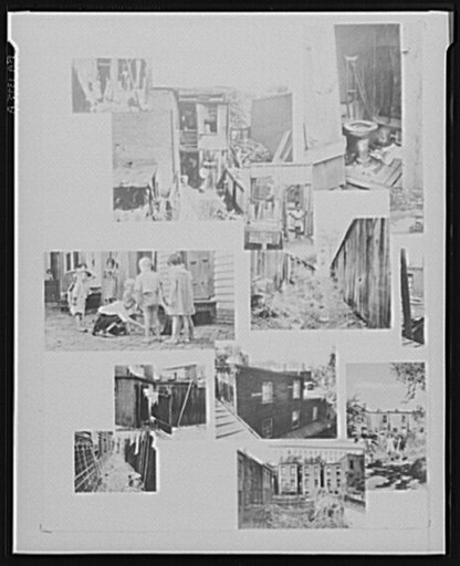 Page of housing book. Washington, D.C.