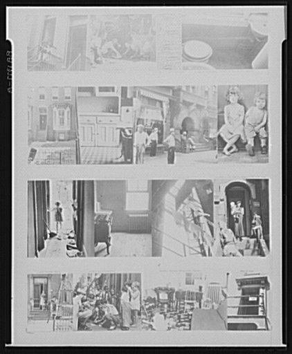 Page of housing book. Washington, D.C.