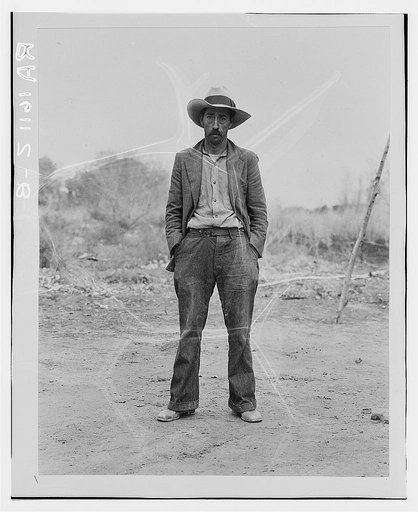 Mexican field worker, father of six. Imperial Valley, Riverside County, California