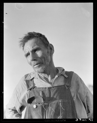 Imperial Valley, California. Old Mexican laborer saying "I have worked all my life and all I have now is my broken body"